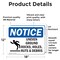Signmission Uneven Ground Rocks Holes Sign With Symbol, 18 in W x Rectangle, Vinyl Decal OS-2PACK-NS-D-1218-L-18764 - alternate 3